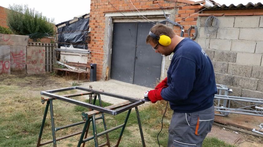 preparing the frame